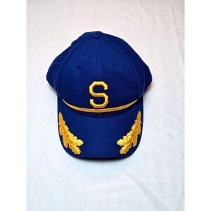 American Needle Seattle Pilots 1969 S Baseball Cap Coopersown Royal Blue Yellow